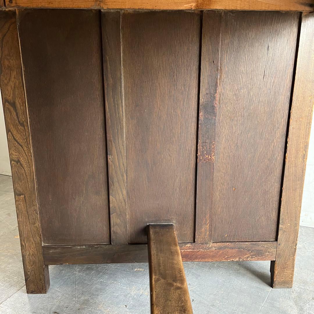 アンティーク 片袖机 デスク テーブル 昭和レトロ z483