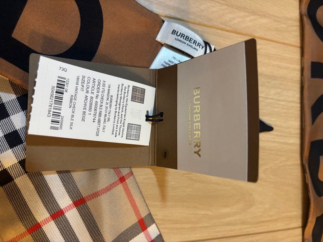 BURBERRY チェック柄 スカーフ