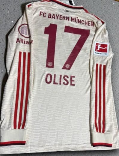 24/25 バイエルン・ミュンヘン アウェイ 長袖 ユニフォーム 17番 オリス