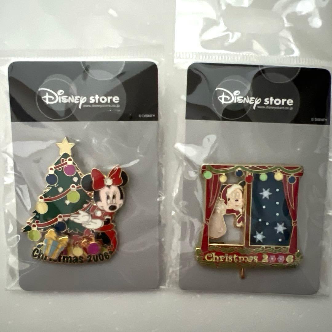 レア物】⑩ディズニー 2006年 クリスマス限定 ピンバッジ 7個セット