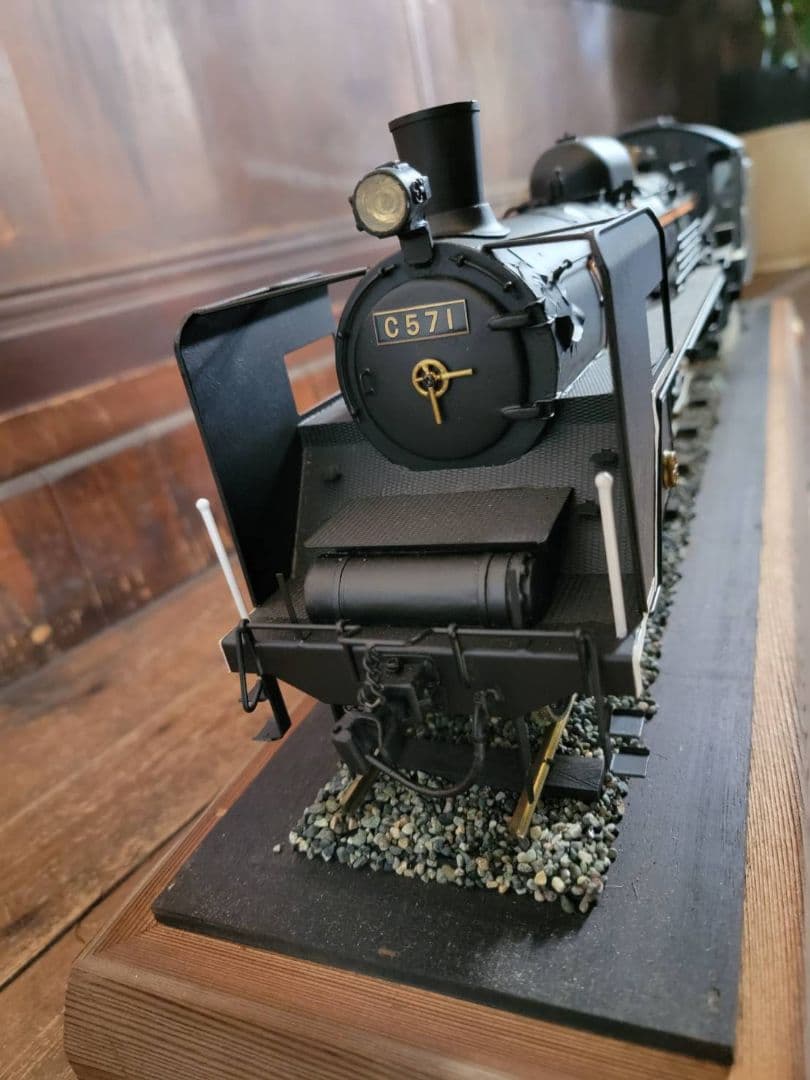 ポニョ様専用蒸気機関車 C571型 車輪駆動 ライト点灯 アンティーク