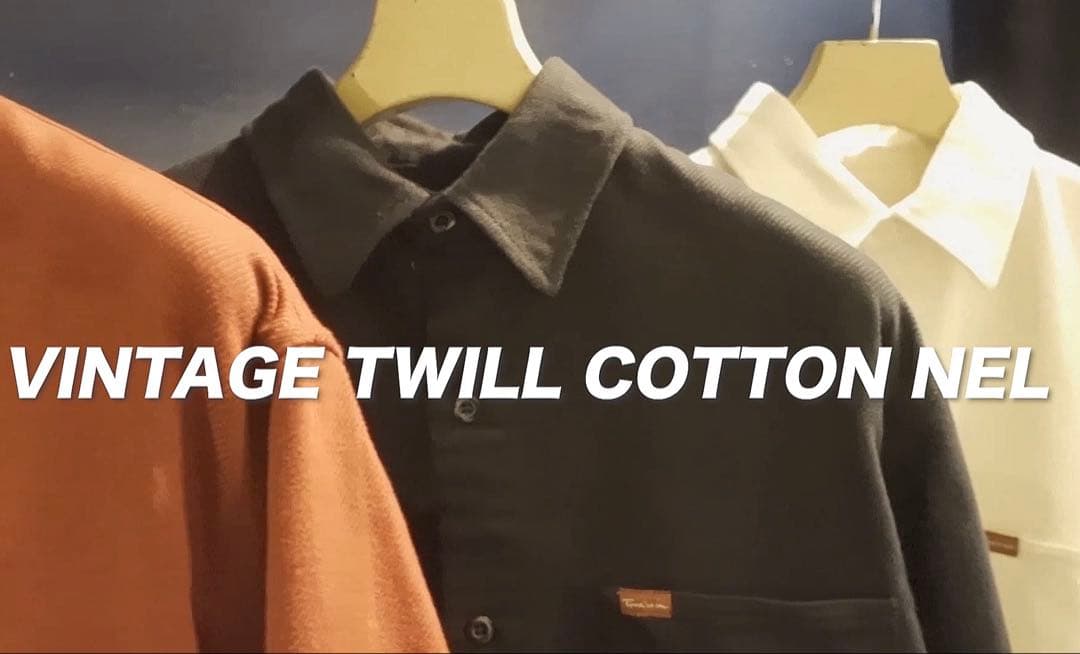 シロノワーク Vintage Twill Cotton Nel アイボリー