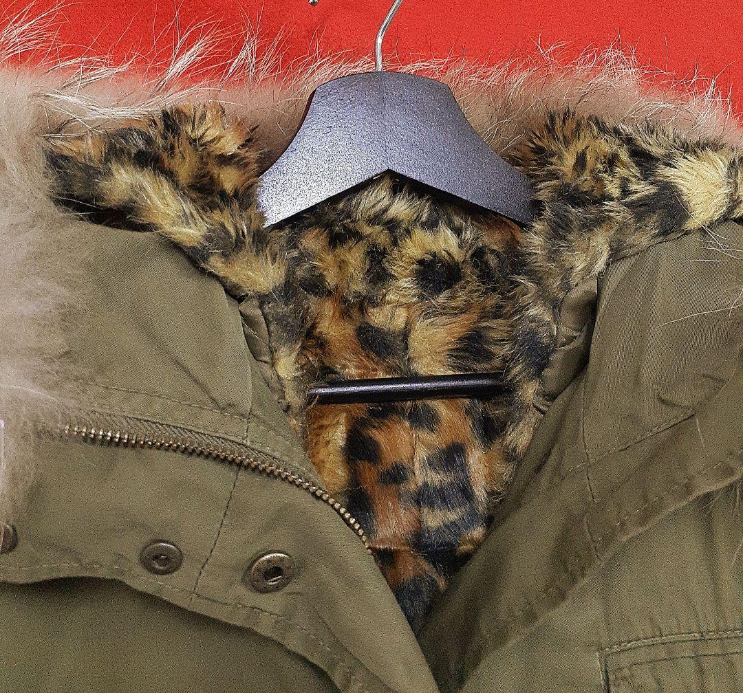 ロックンロールロカビリーパンク裏地豹柄レオパードファーm-51モッズ