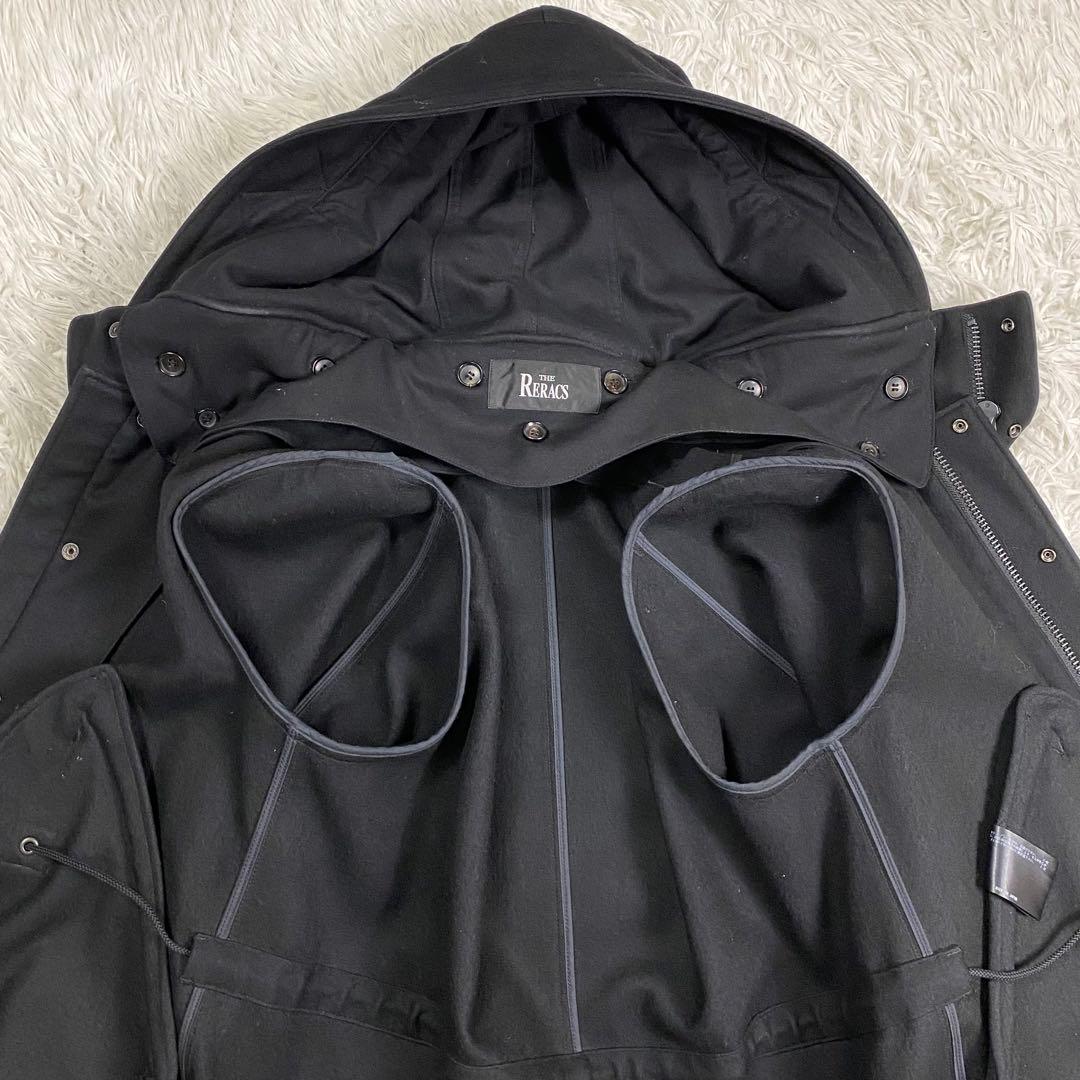 極美品✨ザリラクス ウールモッズコート 2way ブラック 46 実寸L相当