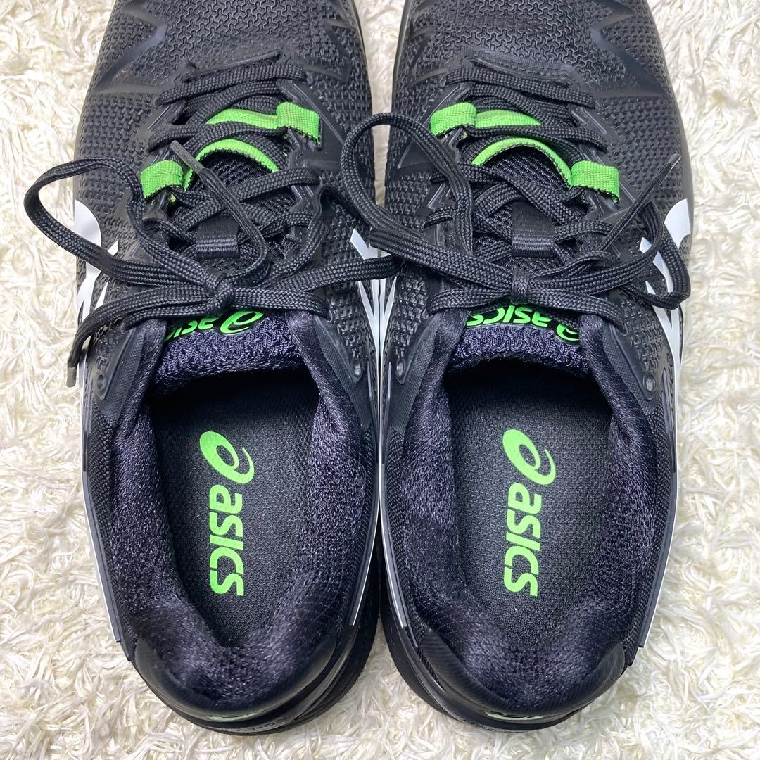 『美品』アシックス ゲルレゾリューション 8 OC テニスシューズ　ブラック