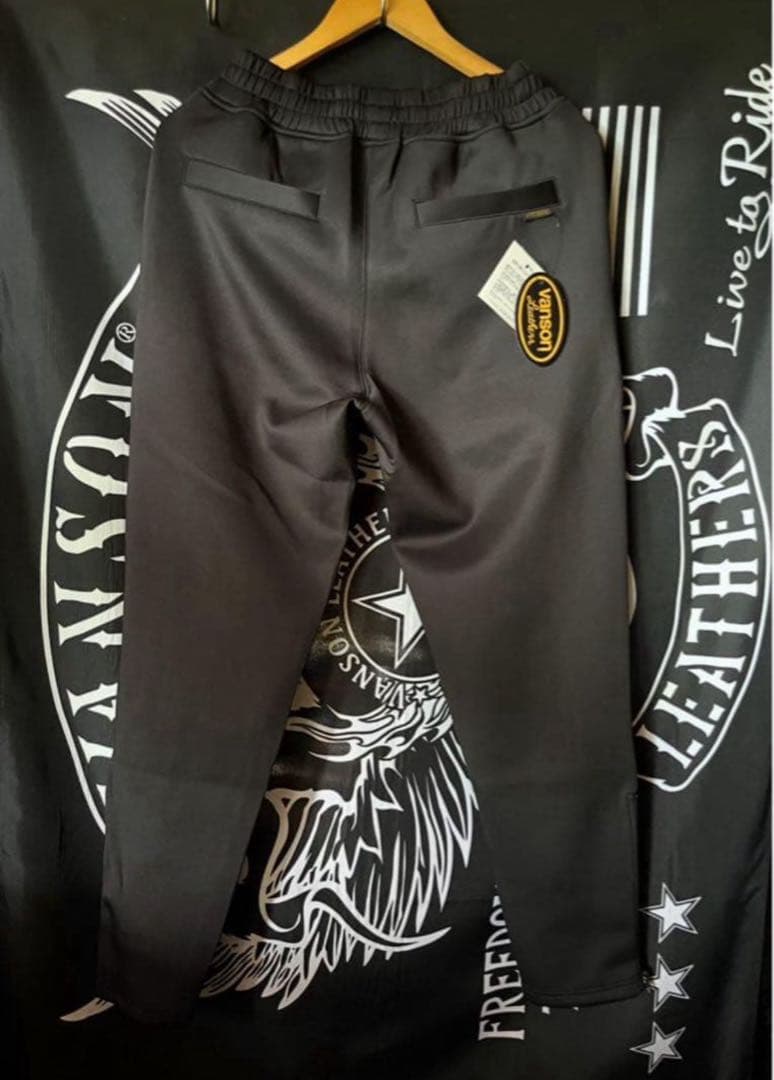 新品バンソンvanson✖️デザインライダース ヒューマンボーン パンツ L