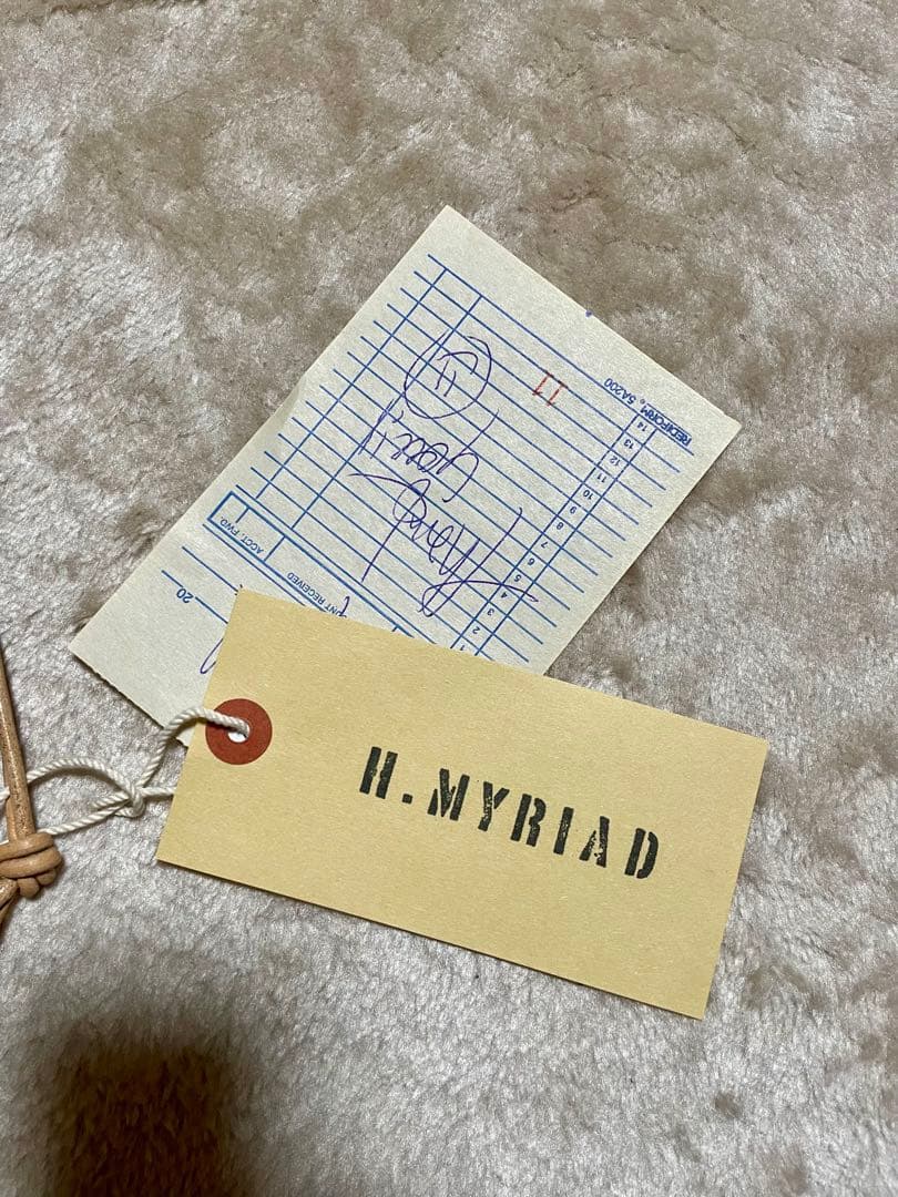 最終値下◆新品未使用◆h.myriad 巾着ポーチ　ネームタグ付き