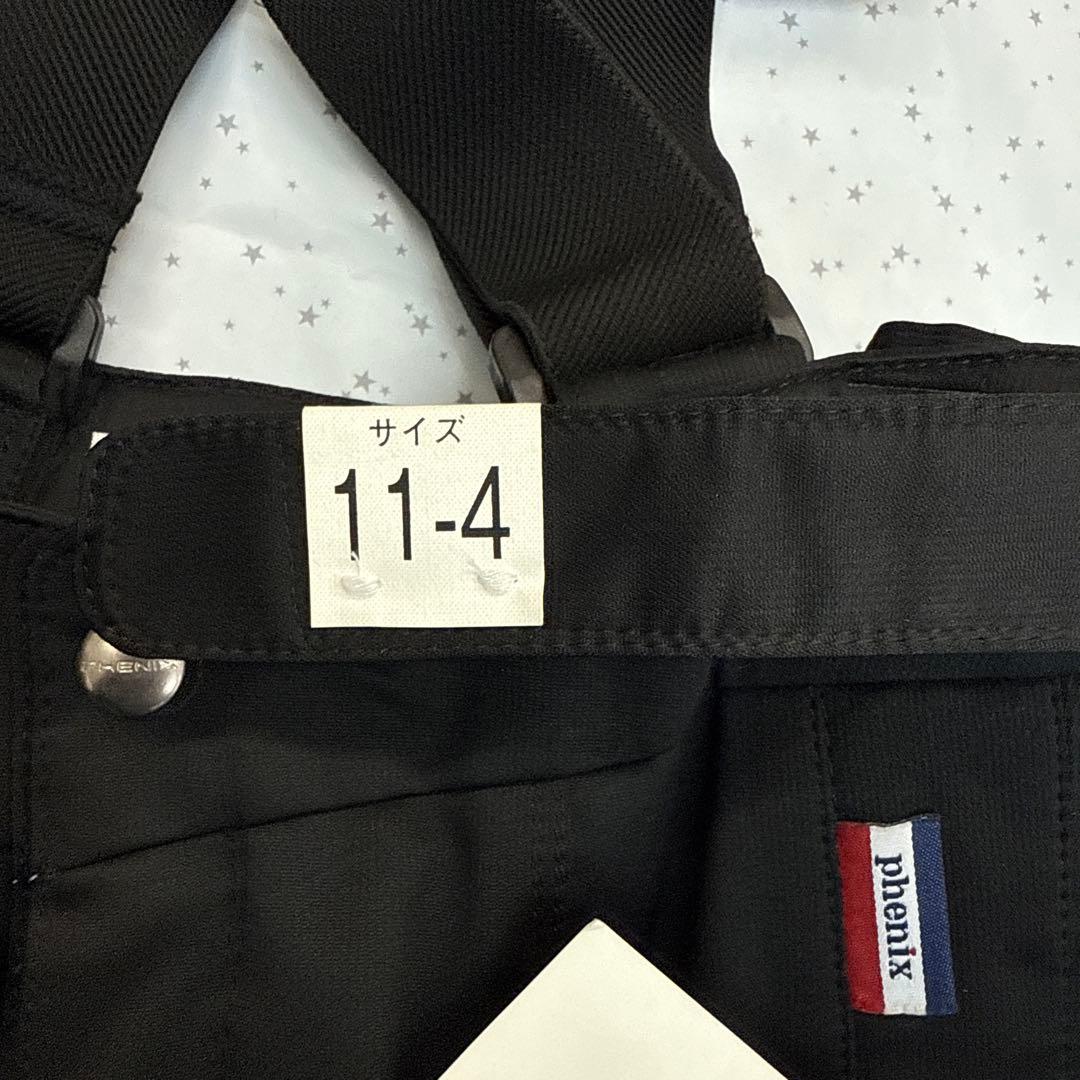 【新品未使用】phenix 黒 サスペンダー付き スキーウェア