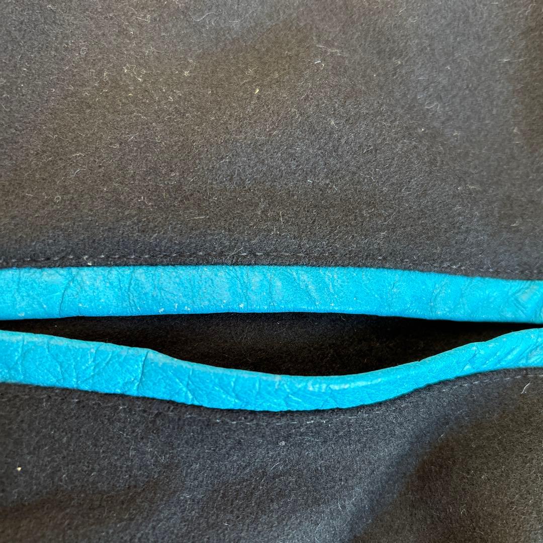 BOSSボスジャン新品未使用　本革 スタジャン L Lネイビー/ブルー