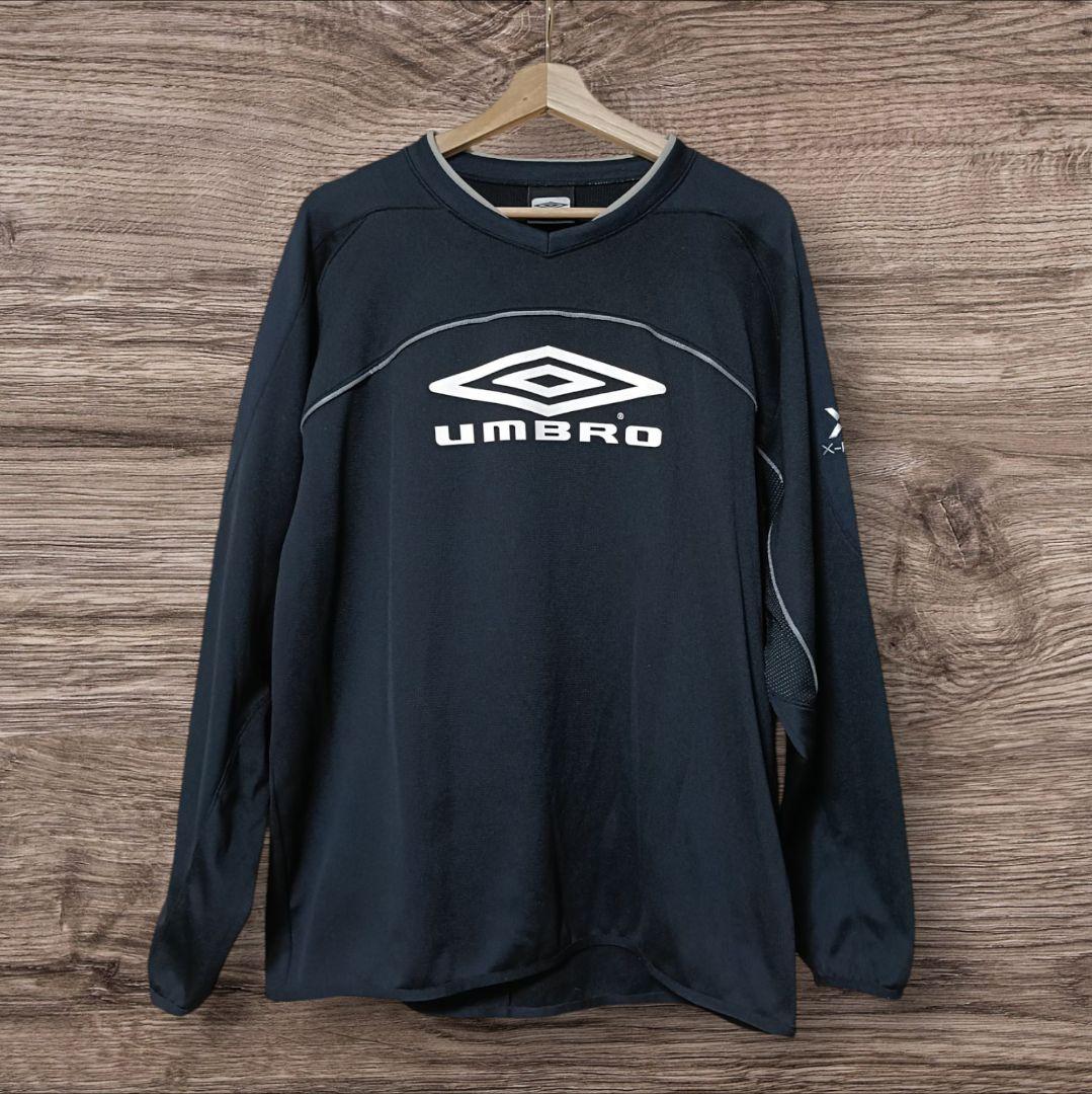 UMBRO アンブロ 90s 00s 両面 ビッグロゴ ゲームシャツ テック系