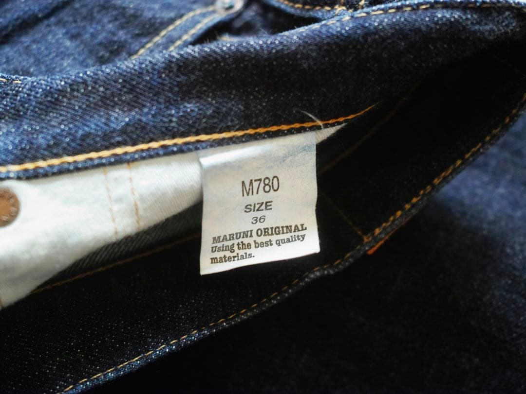 W36インチ マルニジーンズ M780 赤耳 501XXモデル