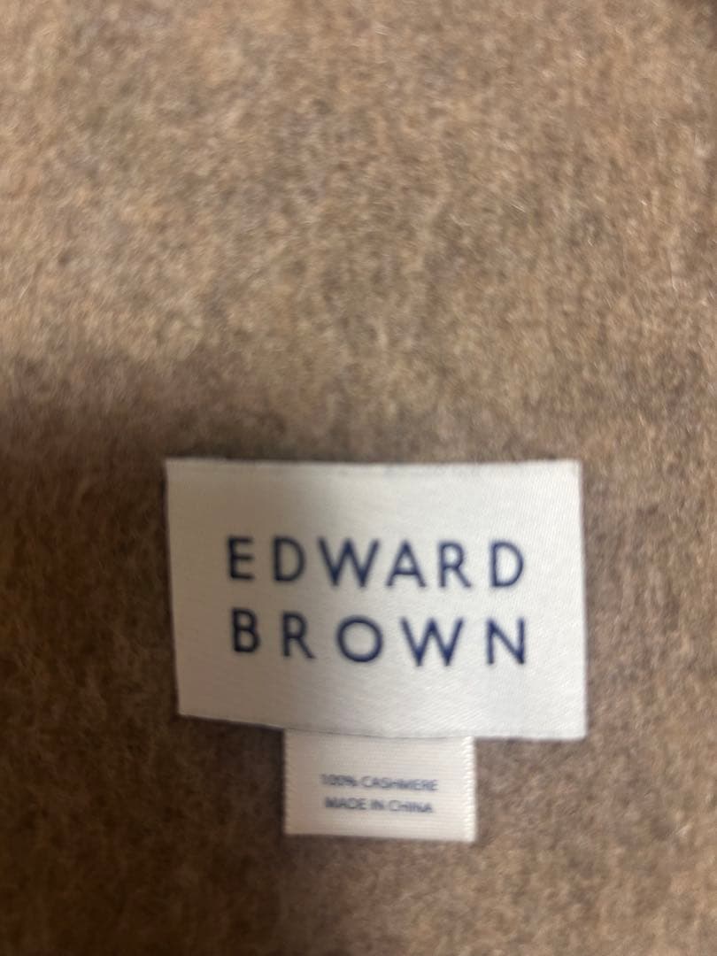 EDWARD BROWN カシミヤ ストール ベージュ