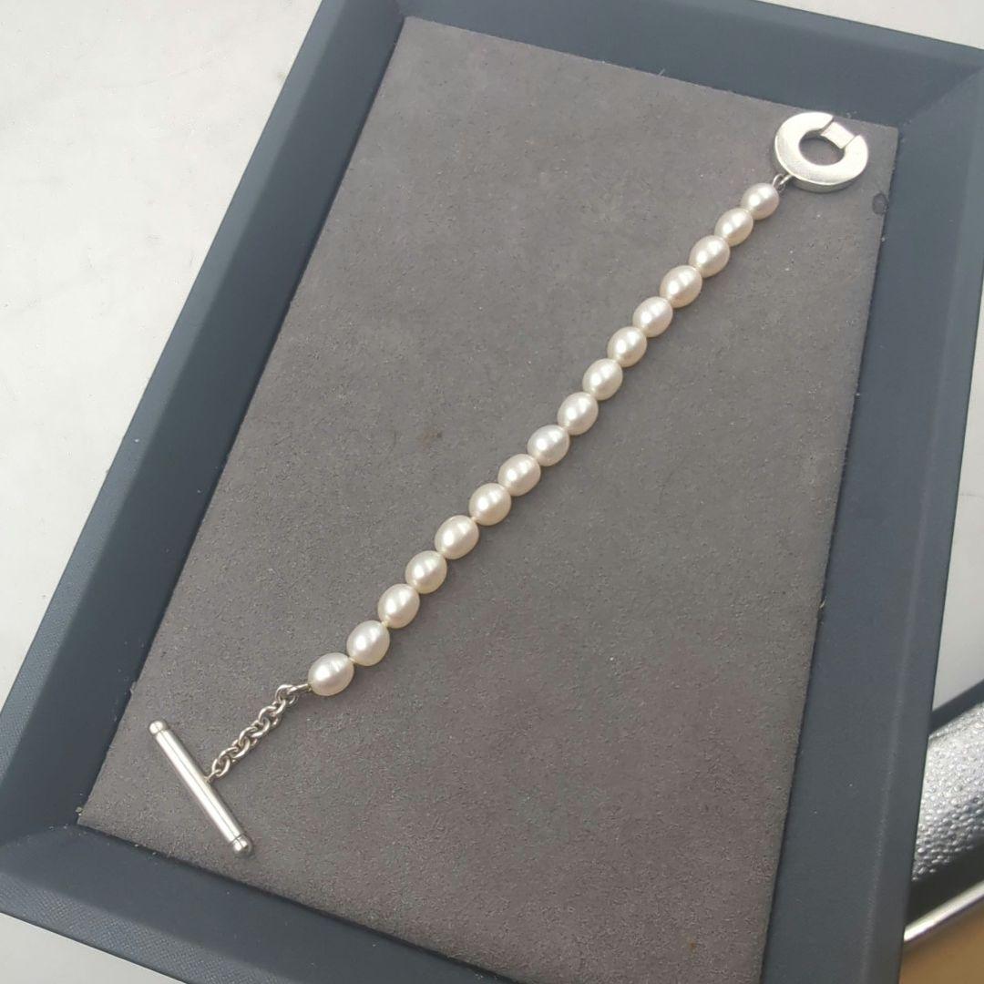 美品 ティファニー Tiffany ブレスレット パール 925 トグル