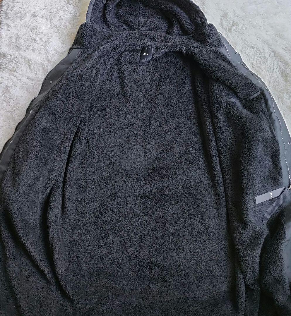 【★未使用・タグ付き★】J.S.B. 総ボア フード付 ベンチコート　M