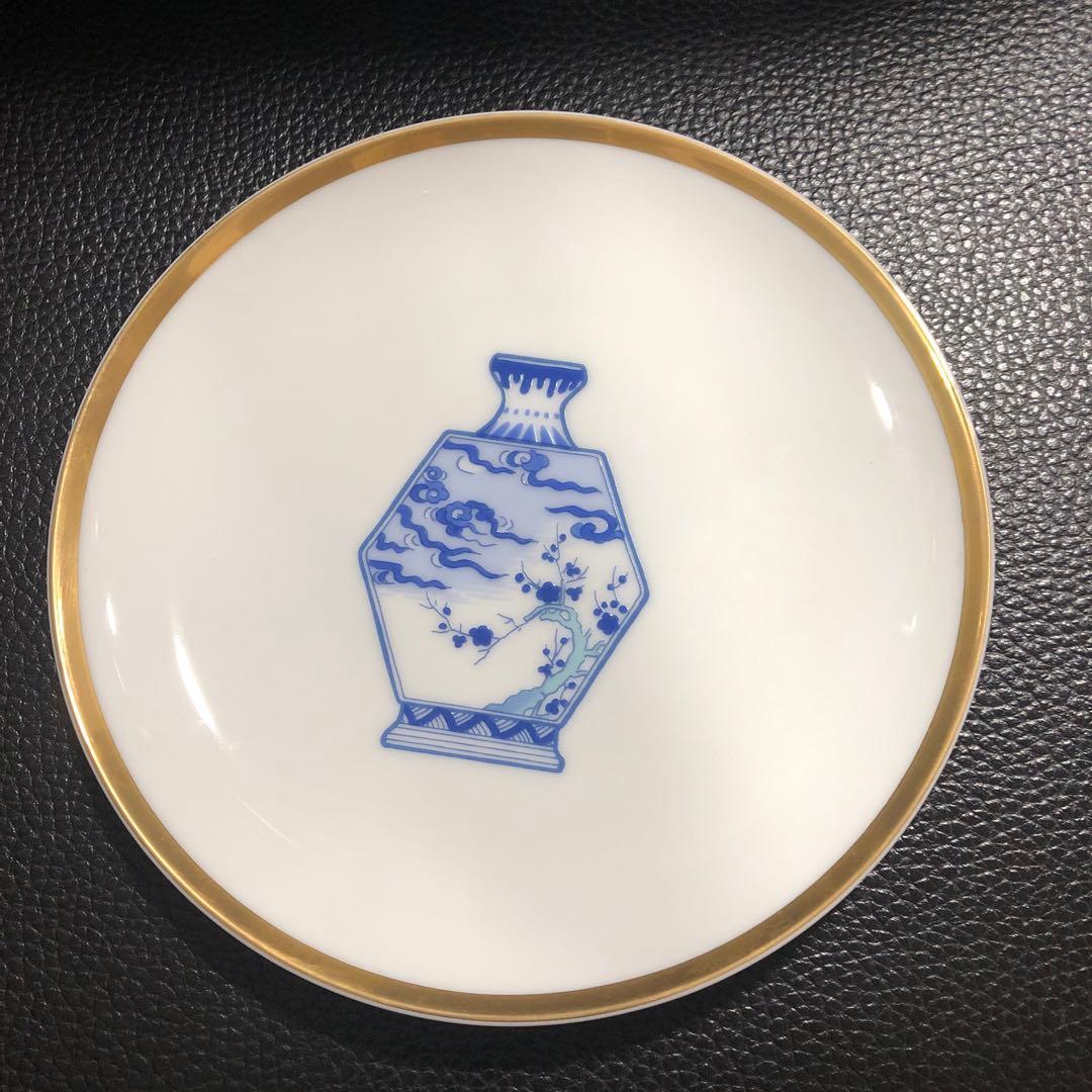 深川製磁 ブルーチャイナ 取り皿 5枚セット 柄違い 金縁 - メルカリ