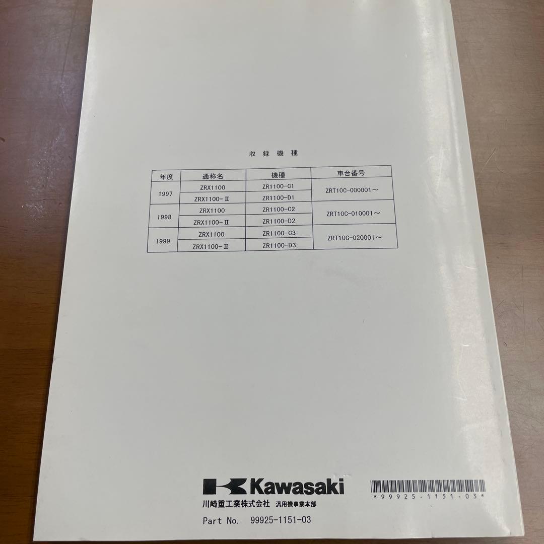 カワサキZRX1100サービスマニュアル