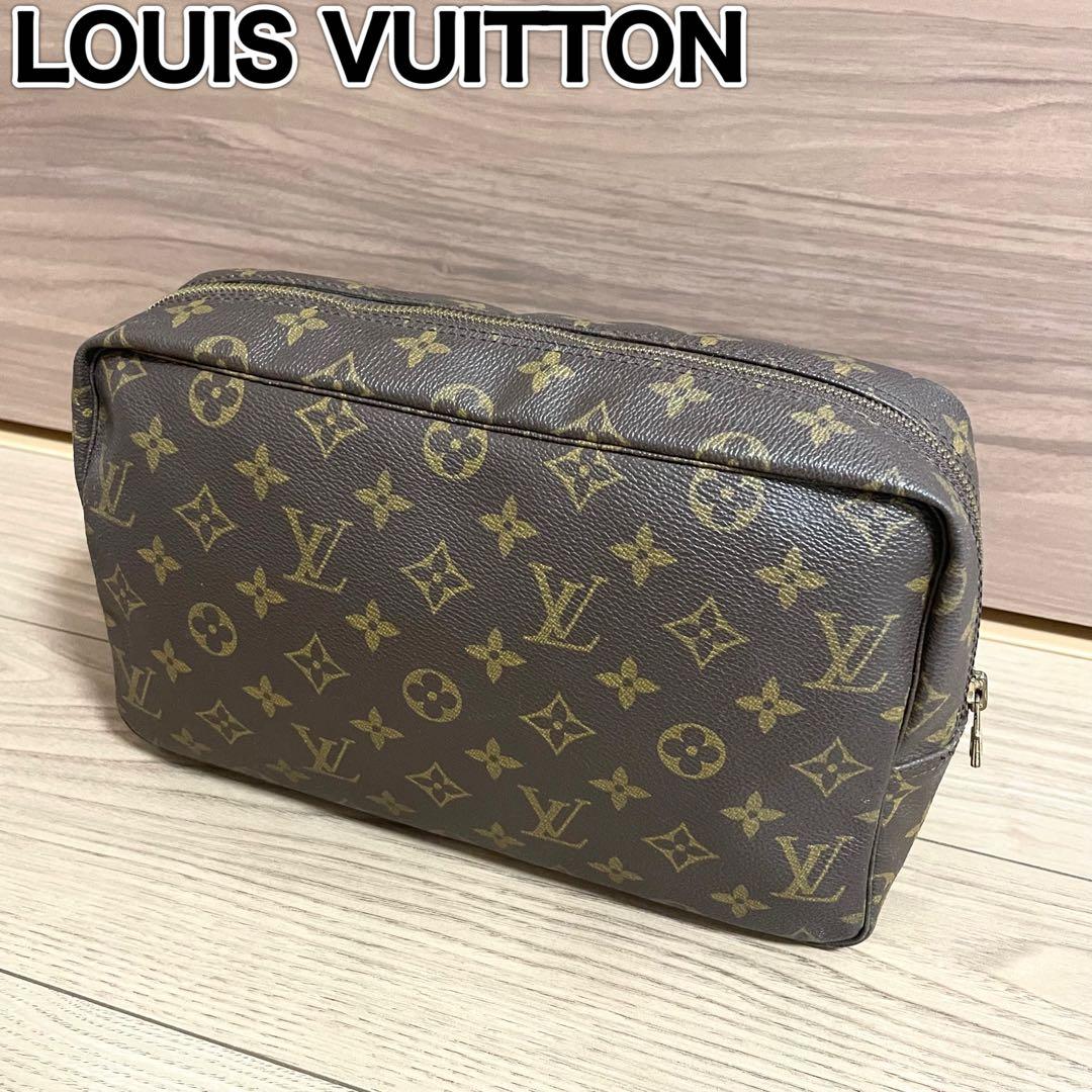 超格安/ルイヴィトン　ポーチ　トゥルーストワレット28 モノグラム　ブラウン