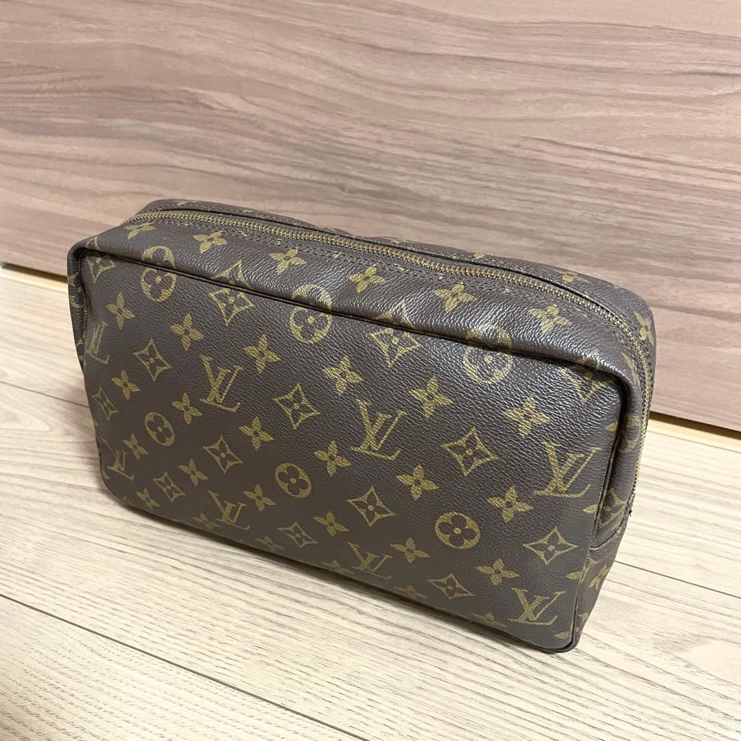 超格安/ルイヴィトン　ポーチ　トゥルーストワレット28 モノグラム　ブラウン