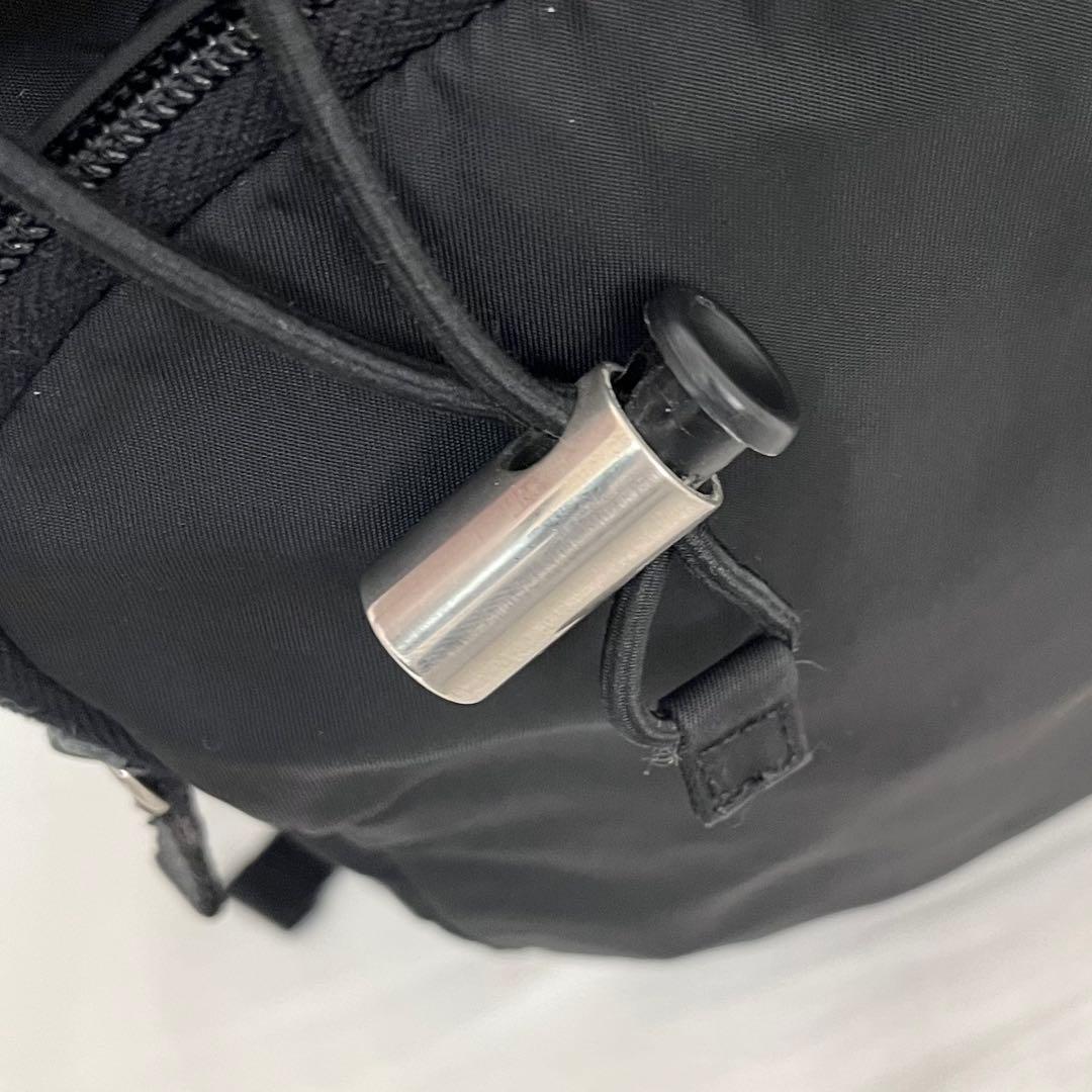 ⭐️美品⭐️プラダ RRADA 巾着型 リュック テスート レザー 三角ロゴ 黒