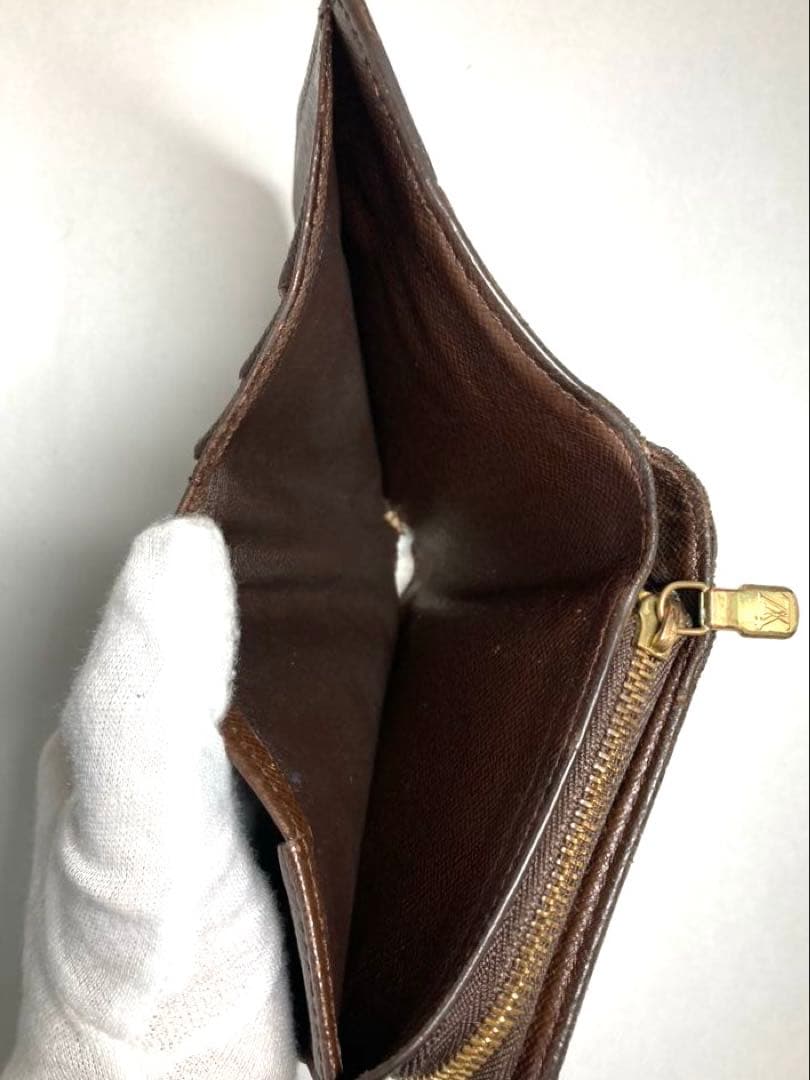 ルイヴィトン　ダミエ　コンパクトジップ　二つ折り財布