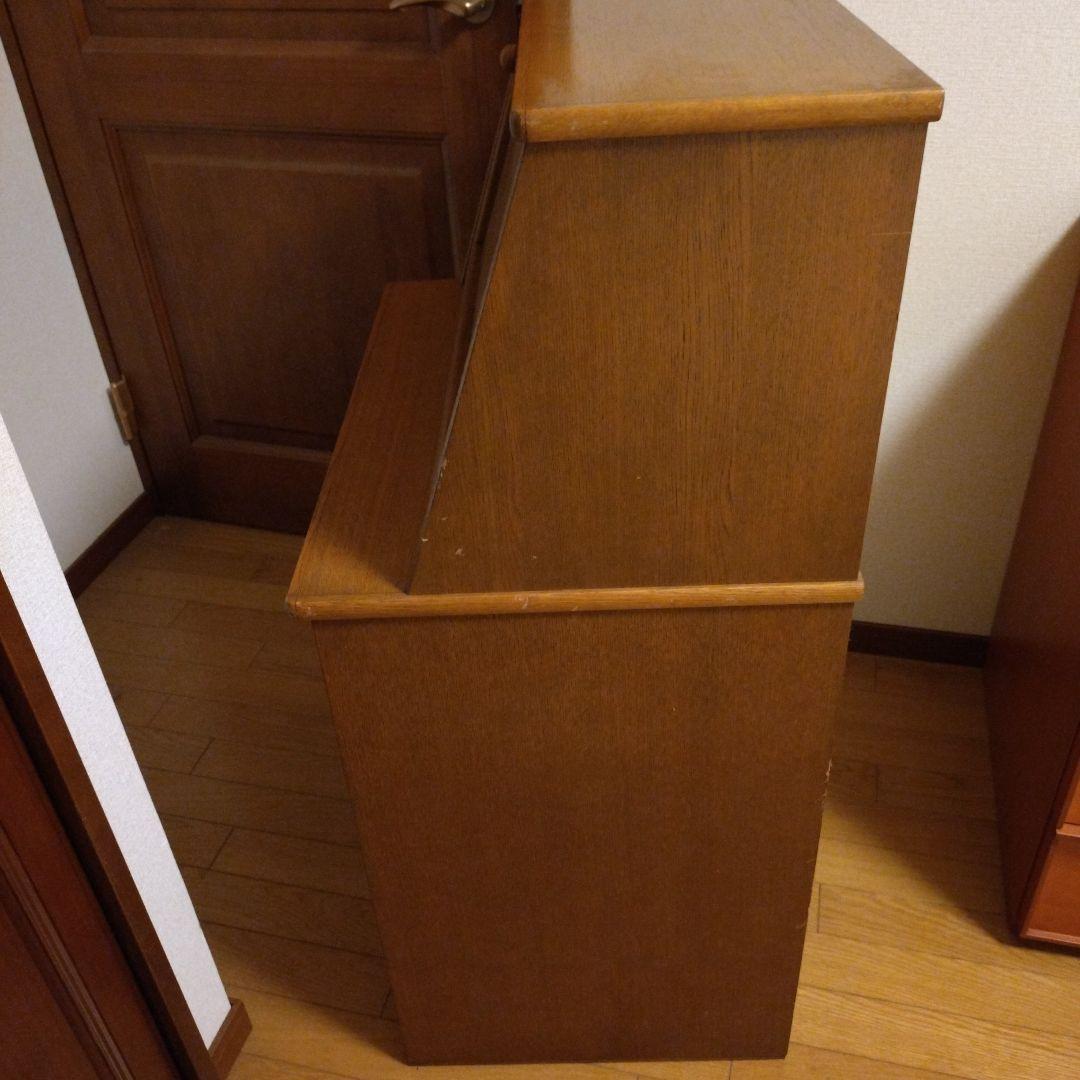 浜本工芸 木製 ライティングビューロー ライティングデスク 引出付き 学習机 机