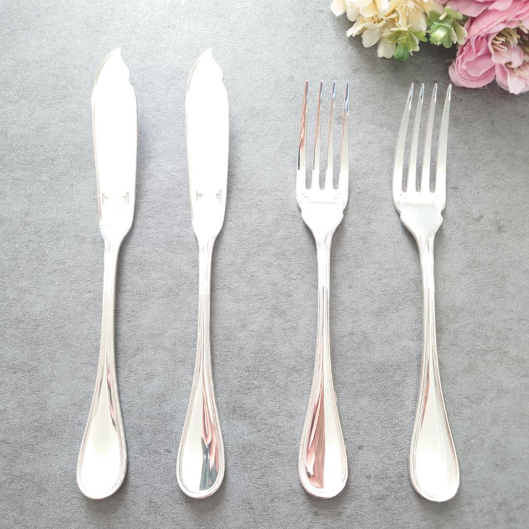 希少 美品 クリストフル アルビ フィッシュナイフ フィッシュフォーク