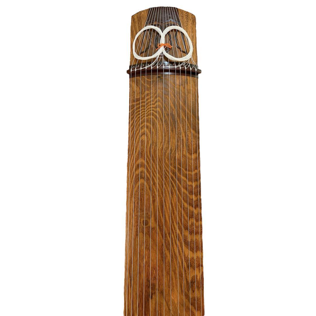 高級琴 箏 13弦 くり甲 綾杉彫り 柏葉 山田流琴 四分六板 楽器