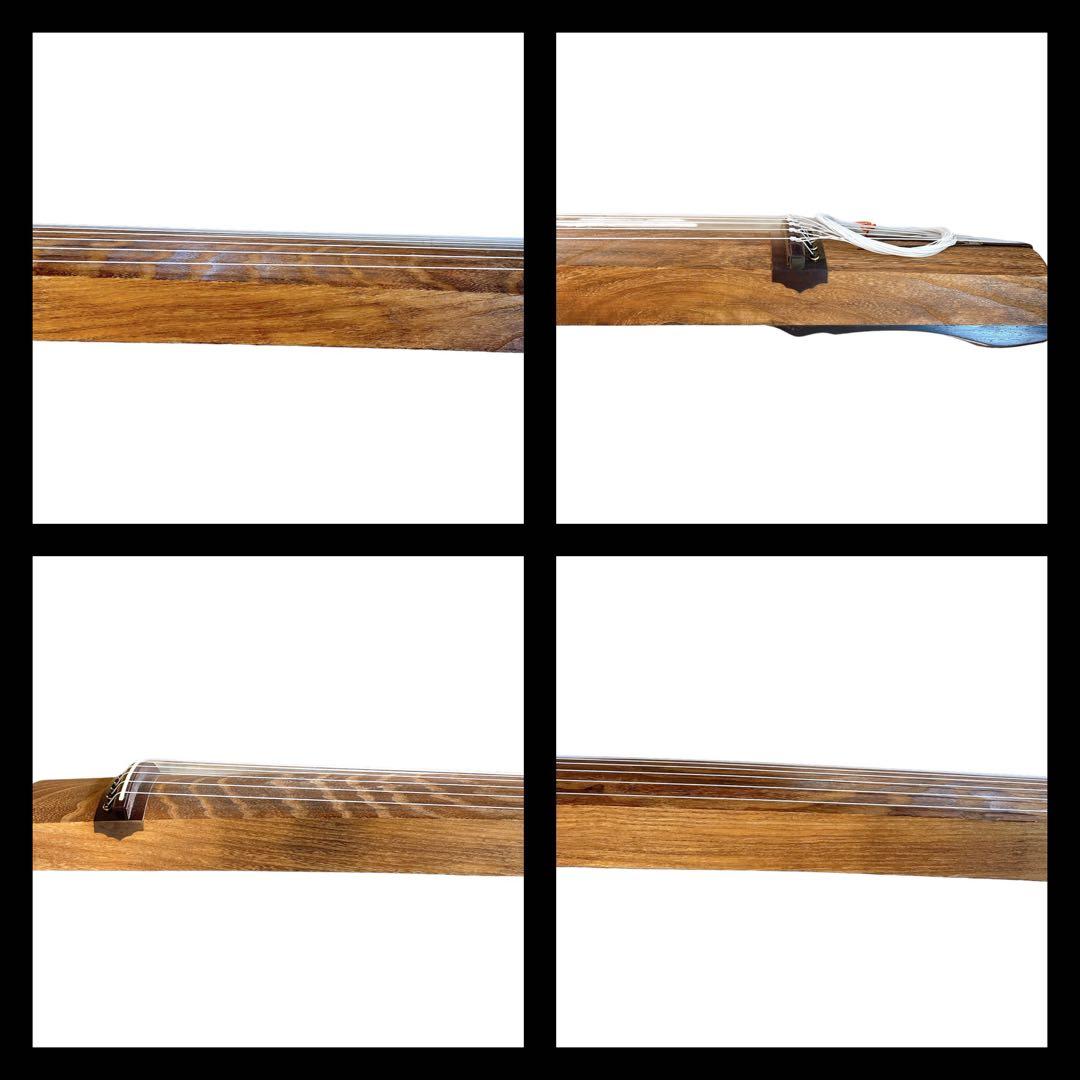 高級琴 箏 13弦 くり甲 綾杉彫り 柏葉 山田流琴 四分六板 楽器