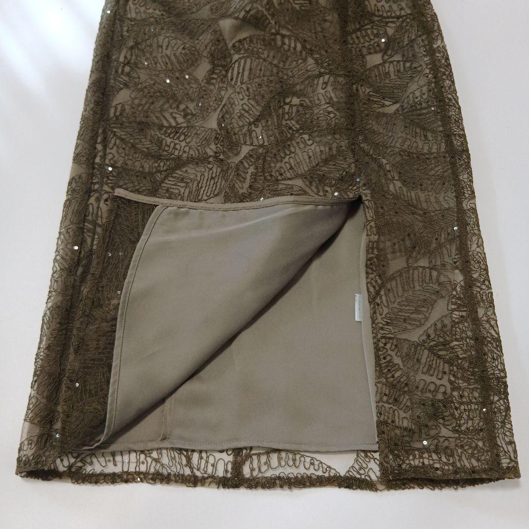 美品 Leja スパンコール ビジューボタンセットアップ ワンピース ドレス