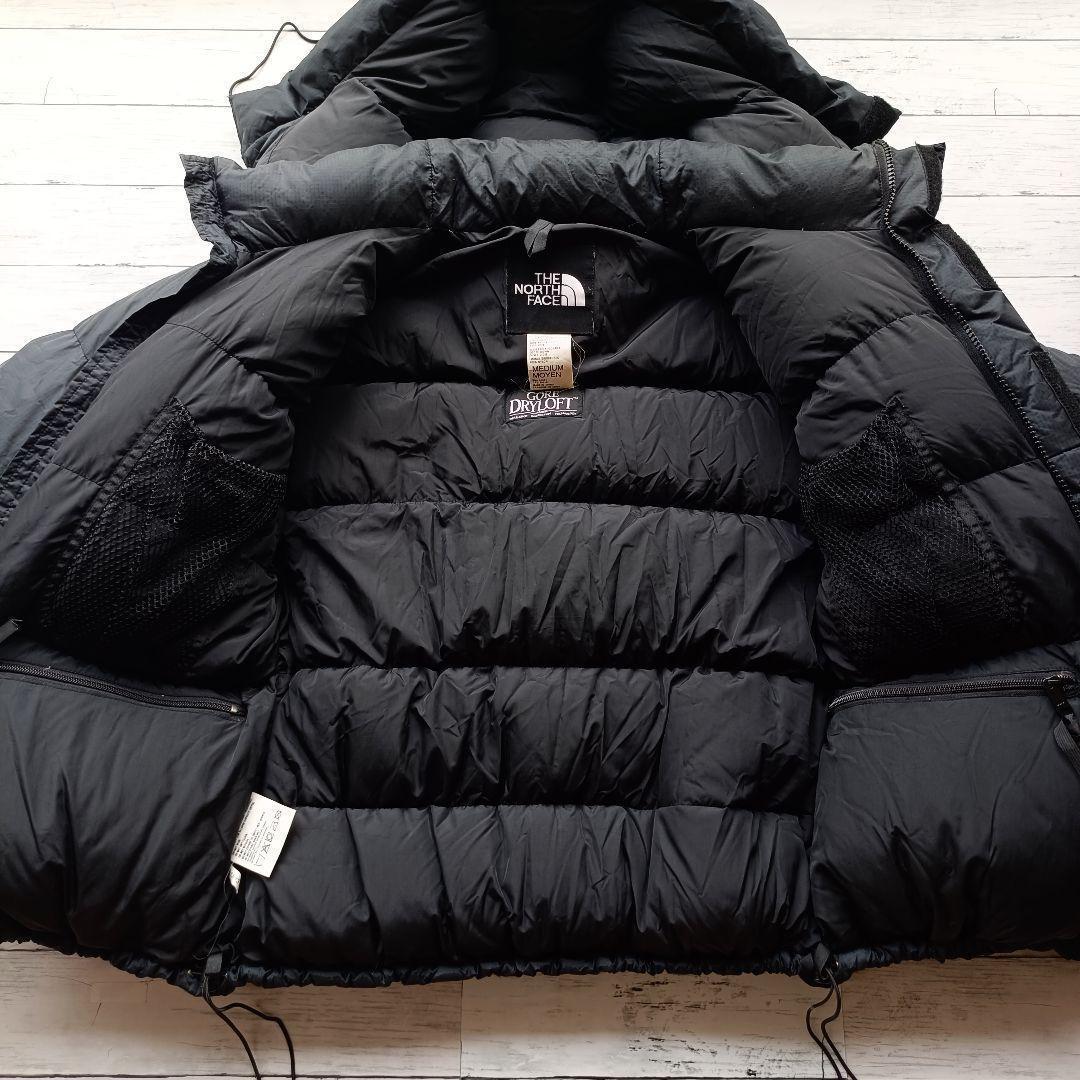 90sレア ノースフェイス ダウンジャケット ドライロフト US規格 旧タグ 黒