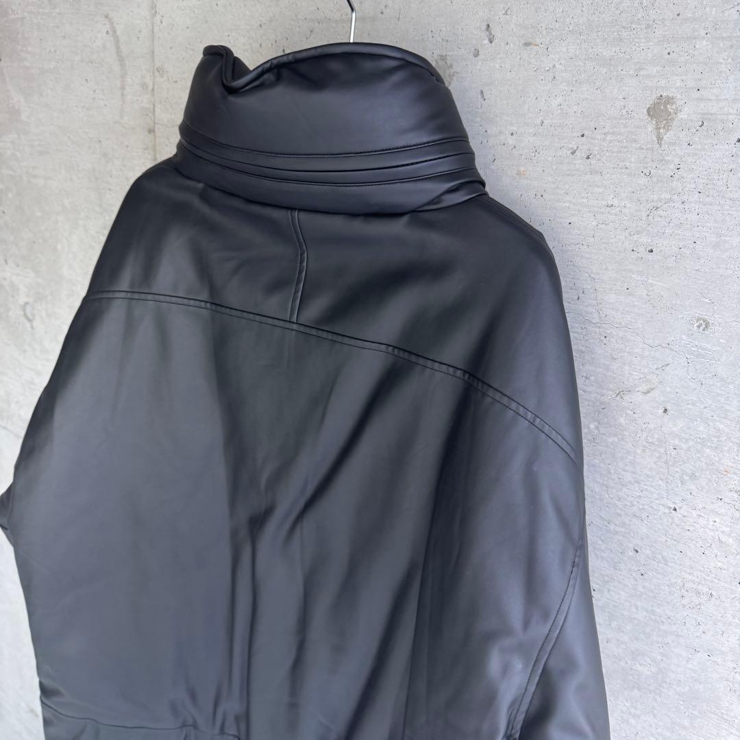 美品 the reracs シンセティックレザー モンスターパーカ ダウンコート