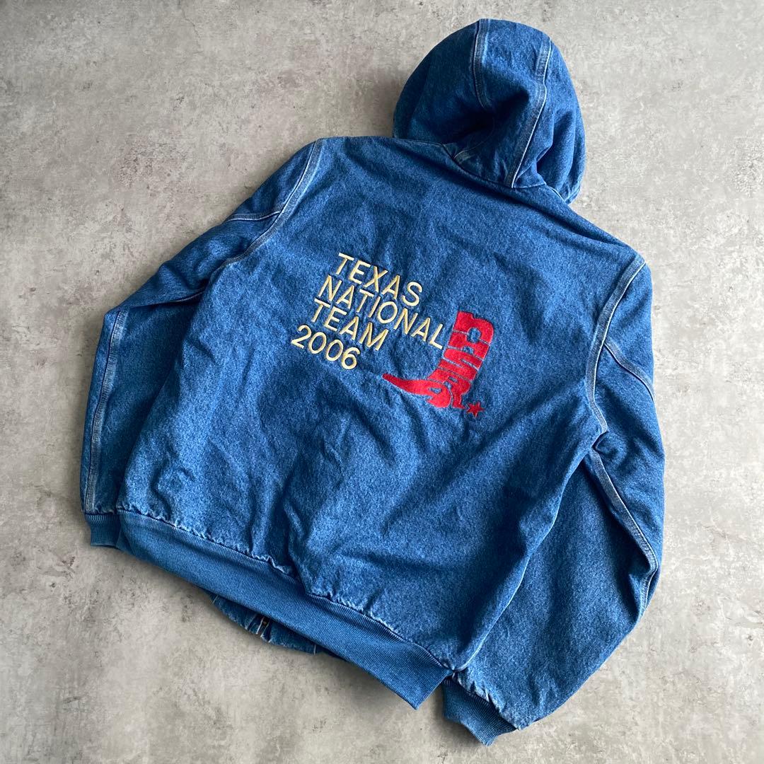 希少サイズ カーハート デニム アクティブジャケット M ダークストーン