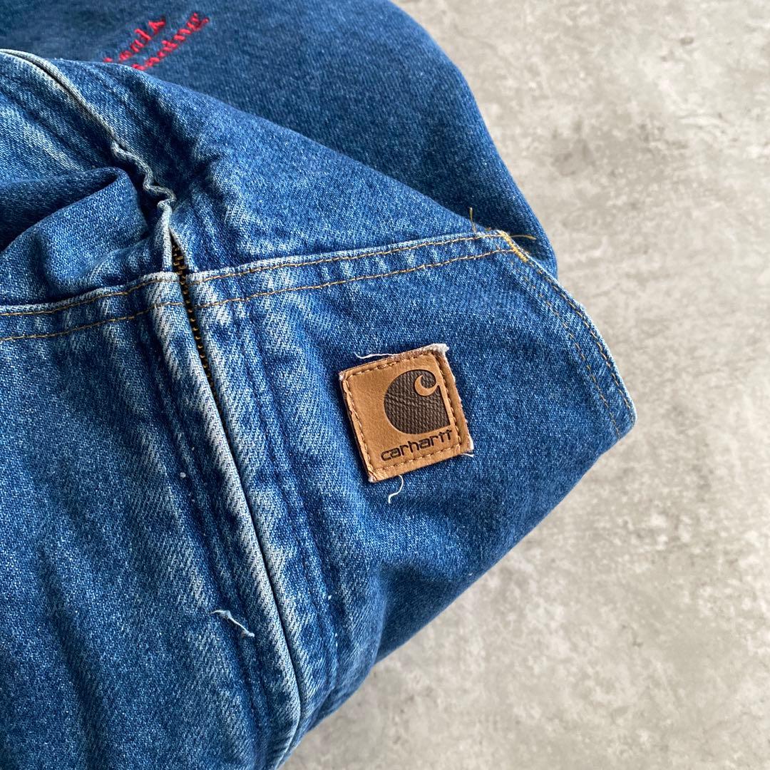 希少サイズ カーハート デニム アクティブジャケット M ダークストーン