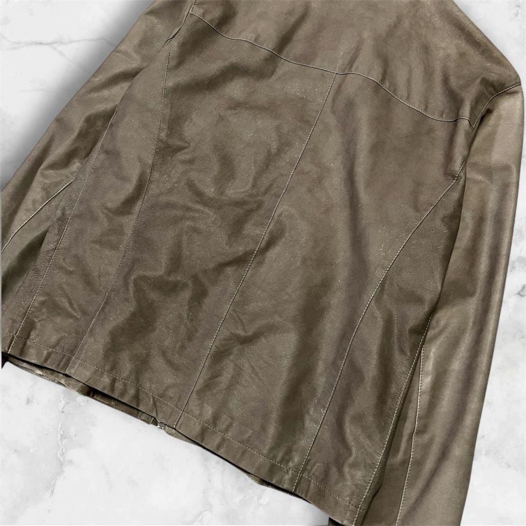 VAZZOLER シングルライダースVERA PELLE レザーイタリア製