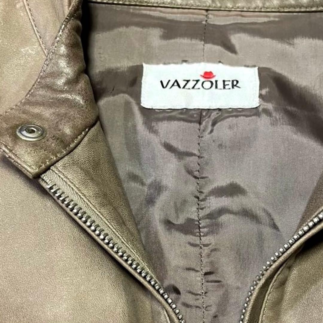 VAZZOLER シングルライダースVERA PELLE レザーイタリア製