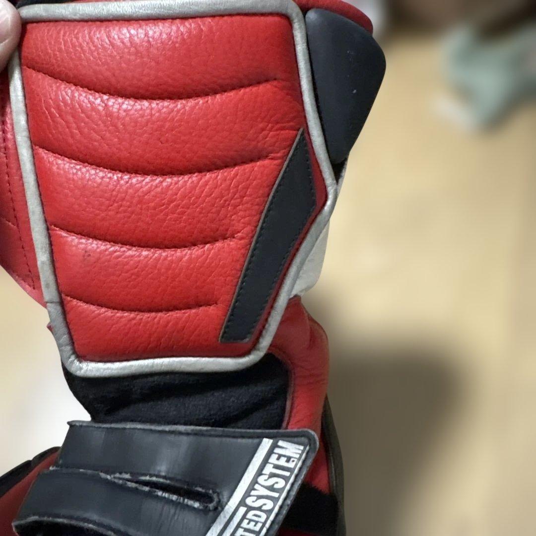 す*む様 クシタニ　バイク用　ブーツ 日本製 ホワイト/レッド/ブルー　25セン