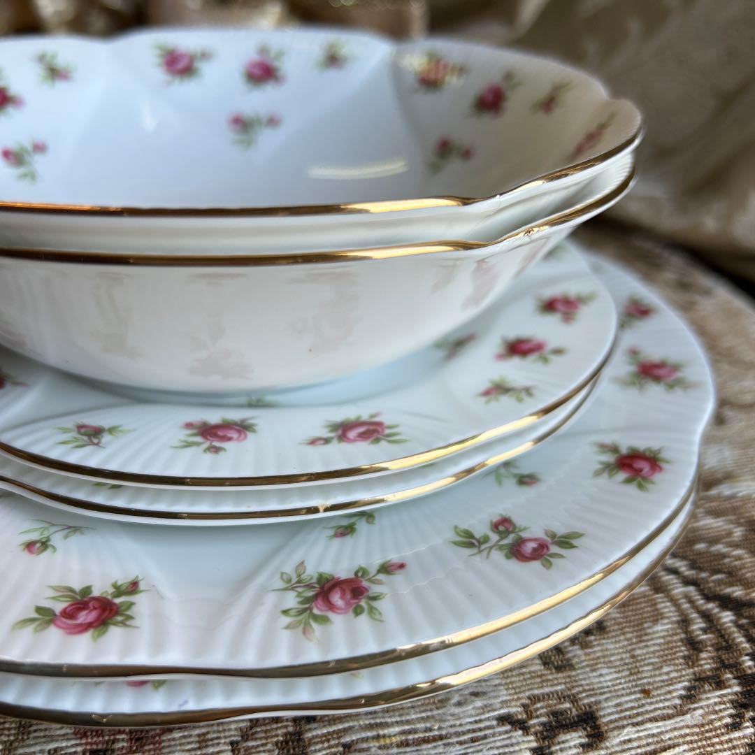 希少！英国製 ROYL ARBERT【Rosalie】6ピース モーニングセット - メルカリ