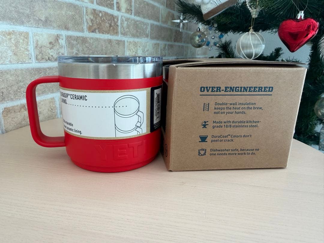 バーベキュー・調理用品 YETI Rambler 14 oz Mug &Big DRIPPER RED