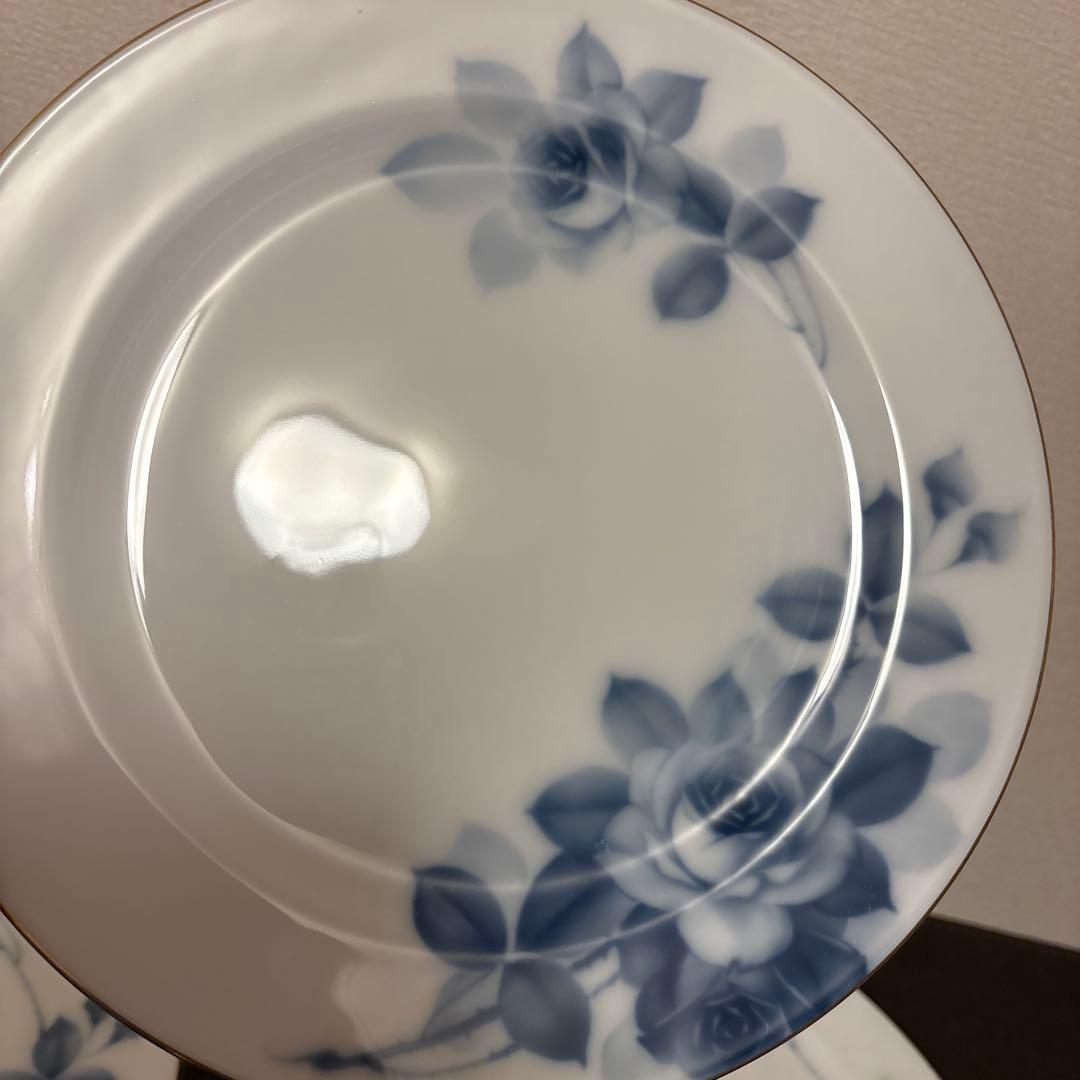 大倉陶園　ブルーローズ　ディナープレート　25.5cm 未使用