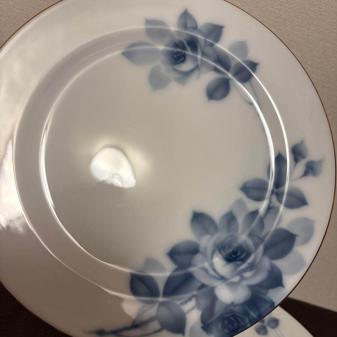 大倉陶園　ブルーローズ　ディナープレート　25.5cm 未使用