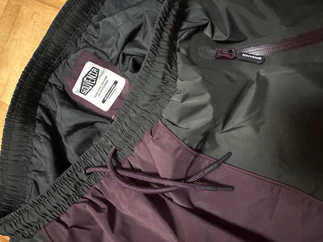 スーベニア　SOUVENIR スノーボードパンツ バーガンディ　Lサイズ