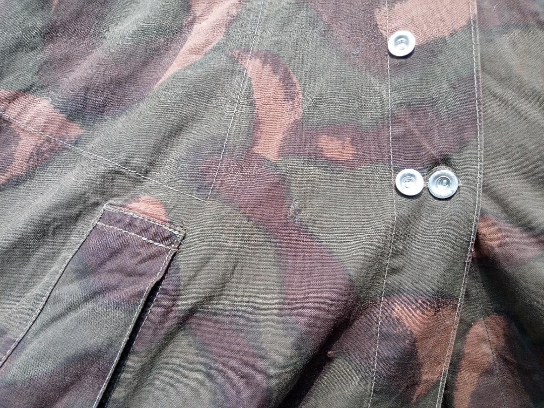 【希少】ハンガリー軍　テントシート2枚組　ハリケーン迷彩　軍幕テント