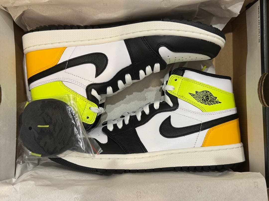 【新品】ナイキ エアジョーダン1 ハイ ゴルフシューズ