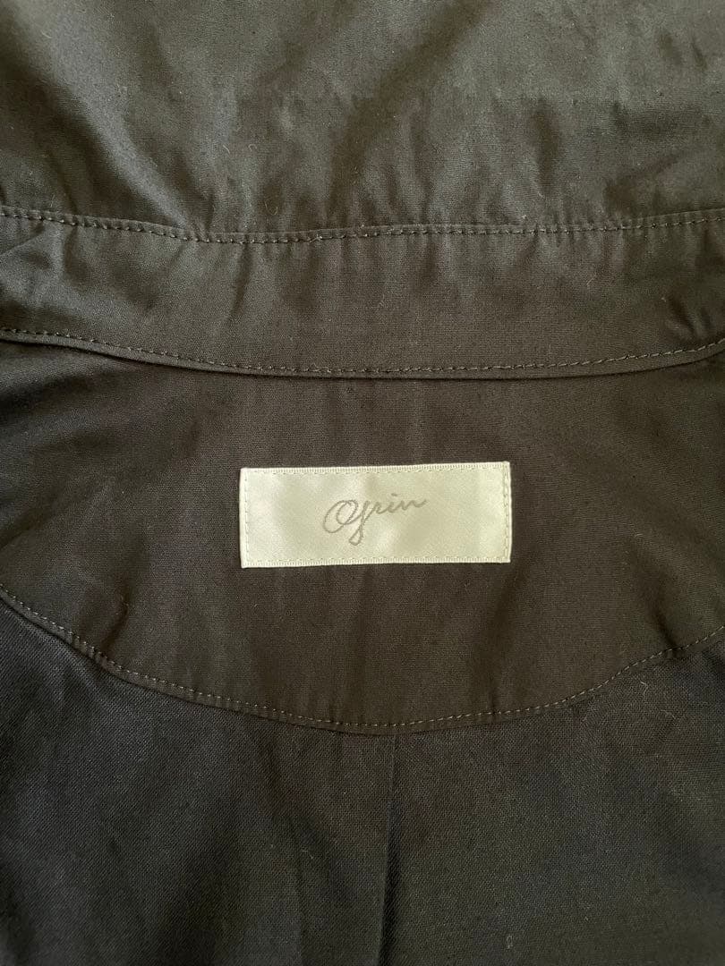 【grinグリン】コットンチノクロスAラインコート　日本製