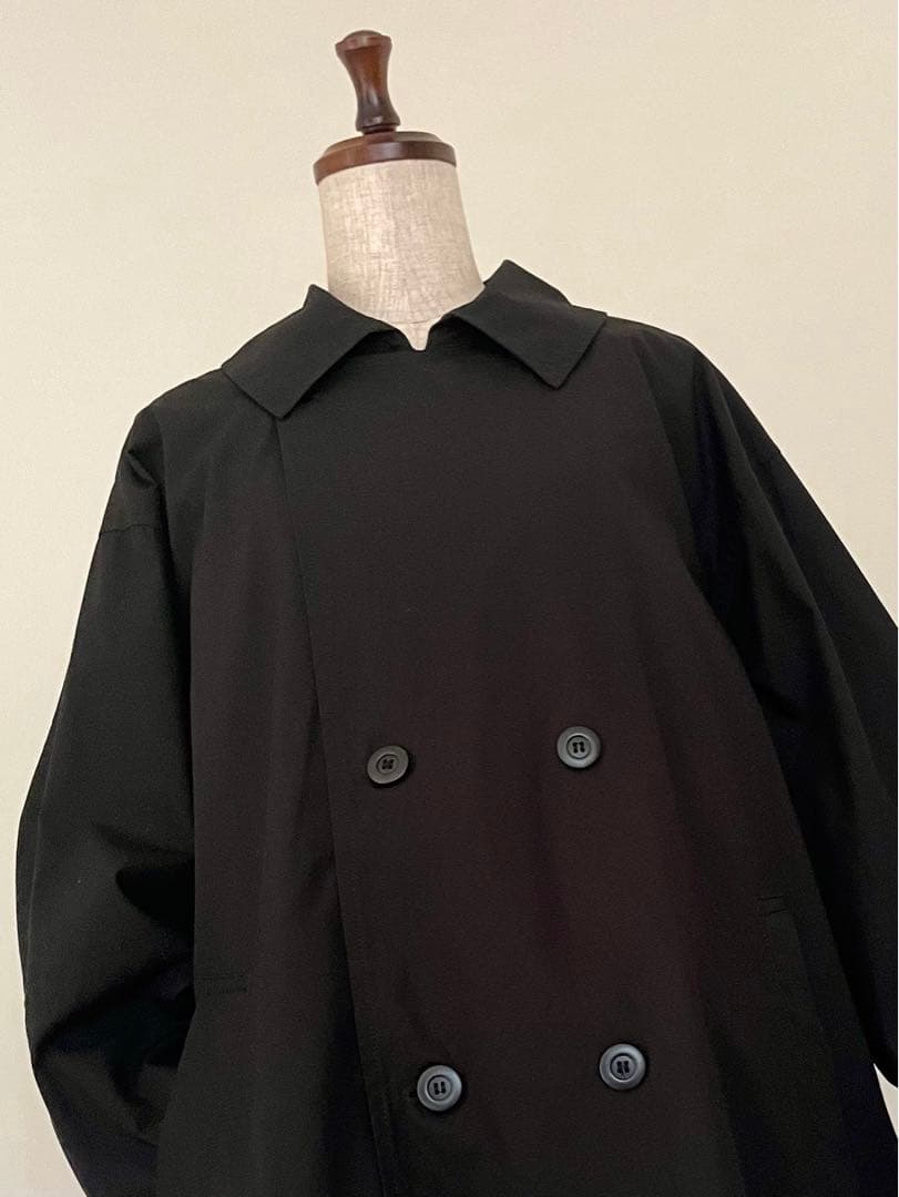 【grinグリン】コットンチノクロスAラインコート　日本製