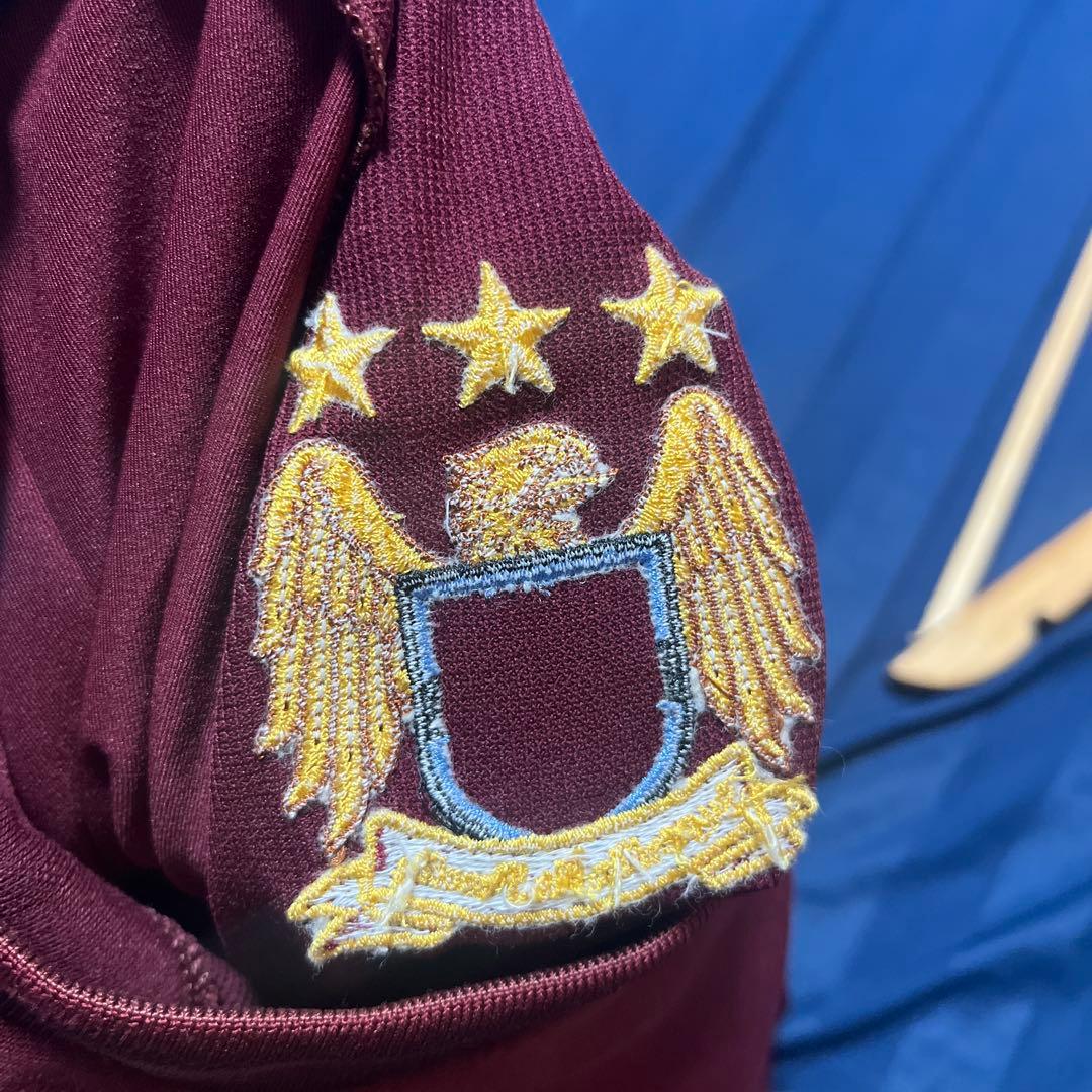 国内正規品　マンチェスターシティ ユニフォーム　１２／１３　バーガンディ　刺繍