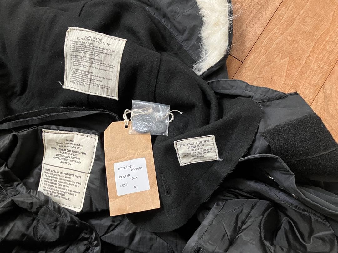 WAIPER.inc 米軍 M-65 フィッシュテールパーカー フルセット