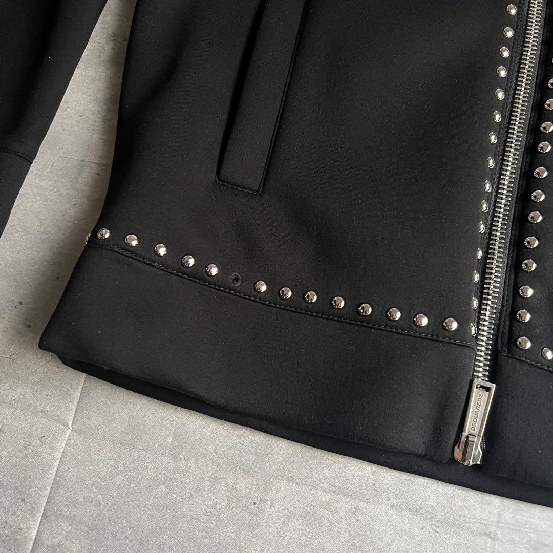 DSQARED2 ディースクエアード スタッズ ジップアップ レーヨン