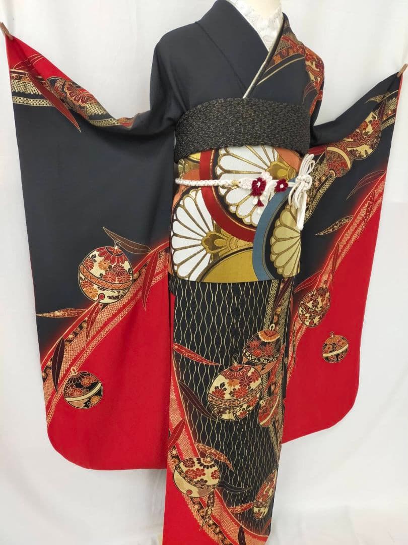 売約済み【WA - modern】★★京友禅振袖3点セット(振袖袋帯長襦袢)★★