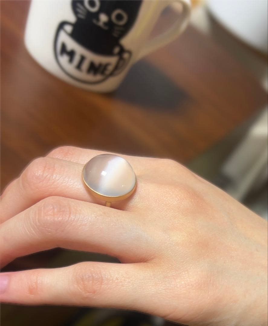 ぴ*ん様 MARIHA Earth Dropsリング ホワイトムーンストーン K - メルカリ